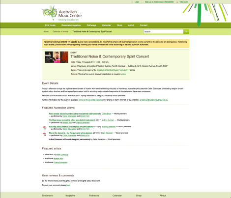 Traditional Noise and Contemporary Spirit AMC